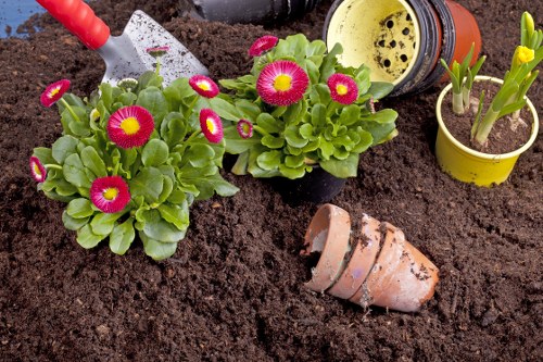 Image showing a gardener resolving a service concern